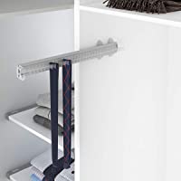 Casaenorden - Perchero extraíble para Corbatas y Cinturones - Corbatero cinturonero- ABS Negro